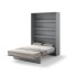 Падащо легло Мърфи BED CONCEPT BC-01 вертикално 140/200 сиво