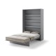 Падащо легло Мърфи BED CONCEPT BC-01 вертикално 140/200 сиво