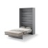 Падащо легло Мърфи BED CONCEPT BC-02 вертикално 120/200 сиво
