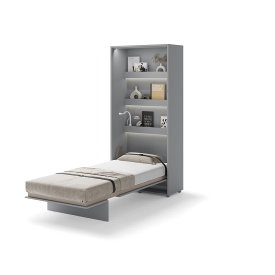 Падащо легло Мърфи BED CONCEPT BC-03 вертикално 90/200 сиво