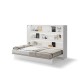Падащо легло Мърфи BED CONCEPT BC-04 хоризонтално 140/200 бял