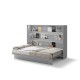 Падащо легло Мърфи BED CONCEPT BC-04 хоризонтално 140/200 сиво