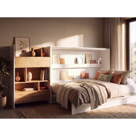 Падащо легло Мърфи BED CONCEPT BC-05 хоризонтално 120/200 бяло