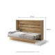 Падащо легло  Мърфи BED CONCEPT BC-05 хоризонтално 120/200 дъб артисан
