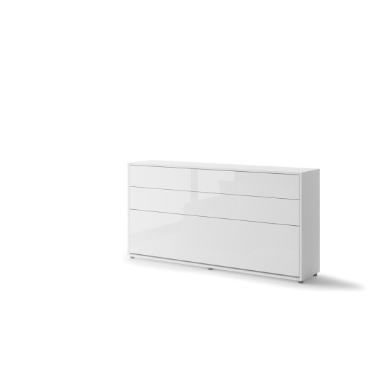 Падащо легло Мърфи BED CONCEPT BC-06p хоризонтално 90/200 бяло гланц