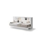 Падащо легло Мърфи BED CONCEPT BC-06 хоризонтално 90/200 бяло