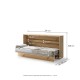 Падащо легло  Мърфи BED CONCEPT BC-06 хоризонтално 90/200 дъб артисан