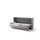 Падащо легло Мърфи BED CONCEPT BC-06 хоризонтално 90/200 сиво