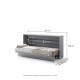 Падащо легло Мърфи BED CONCEPT BC-06 хоризонтално 90/200 сиво