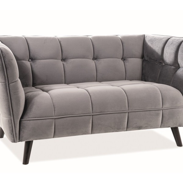 Канапе Кастело 2/ Castello 2 Velvet сиво	