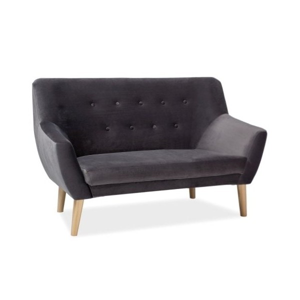 Канапе Нордик 2/ Nordic 2 Velvet сиво кадифе
