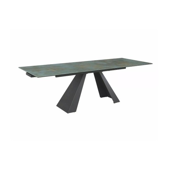 Разтегателна трапезна маса Салвадор/ Salvadore Ceramic Ossido Verde тюркоаз 160(240)x90