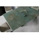 Разтегателна трапезна маса Салвадор/ Salvadore Ceramic Ossido Verde тюркоаз 160(240)x90