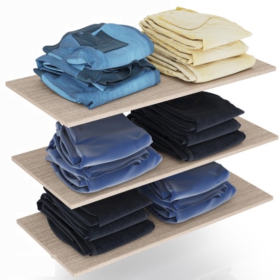 Гардеробна система Дрес/ Комплект рафтове Ъглов Dress цвят мока